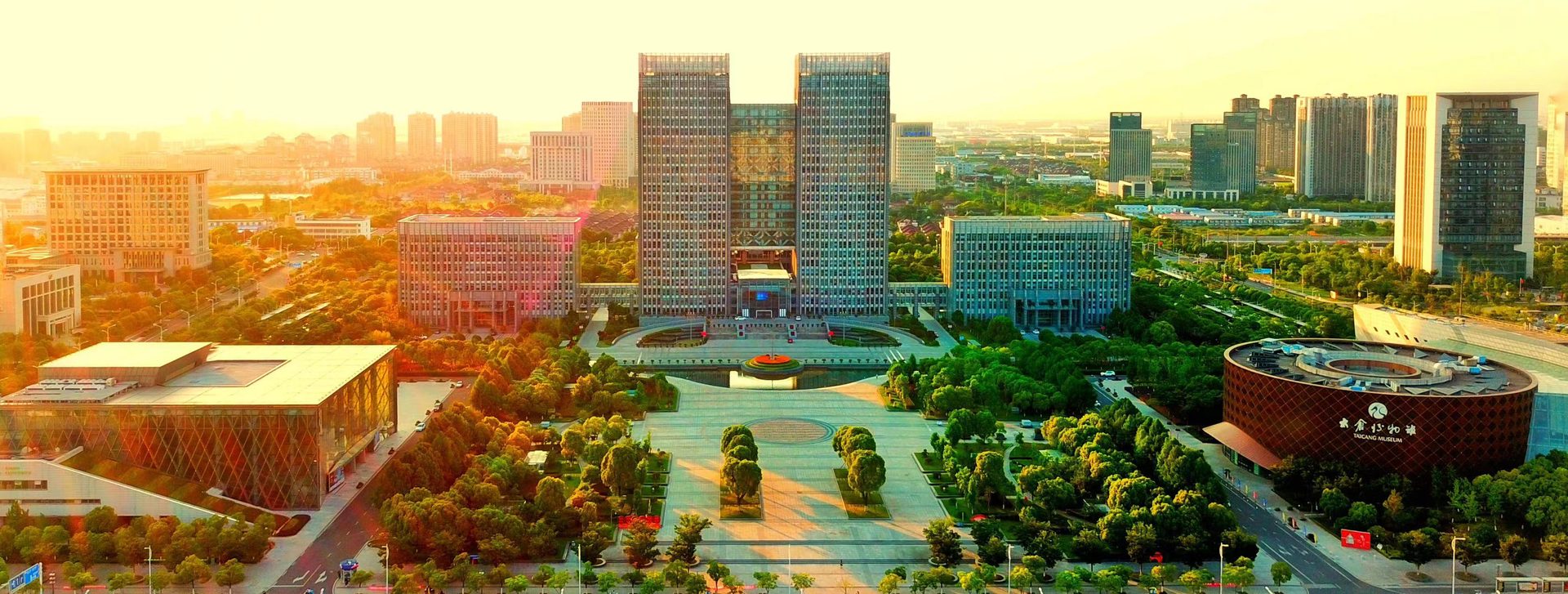 行政中心楼宇航拍